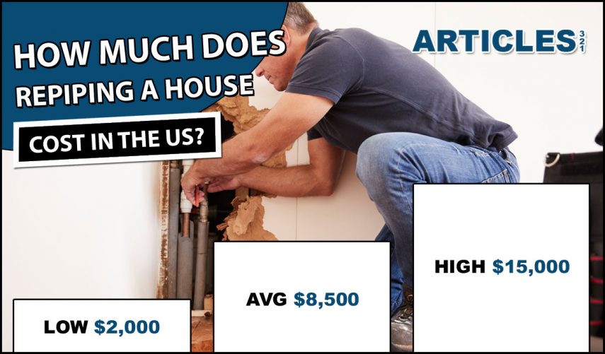 Repiping a House Cost Average Replumbing Prices 2019