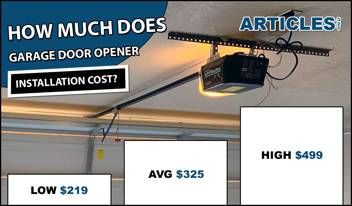 Garage Door Opener Installation Cost, How Much Does Garage Door Opener Cost